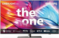 Philips Ambilight 55PUS8909 4K LED Smart TV - 55-Zoll Display mit Pixel-präziser Ultra HD Titan OS Plattform und Dolby Atmos-Klang. Funktioniert mit Alexa und Google Sprachassistent – Anthrazitgrau